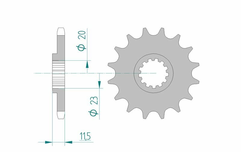 Afam Steel Standard Front Sprocket - 428