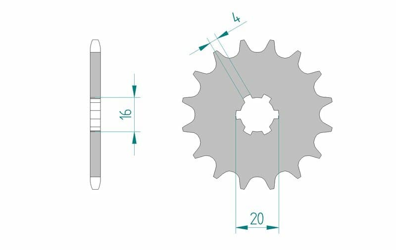 Afam Steel Standard Front Sprocket - 420