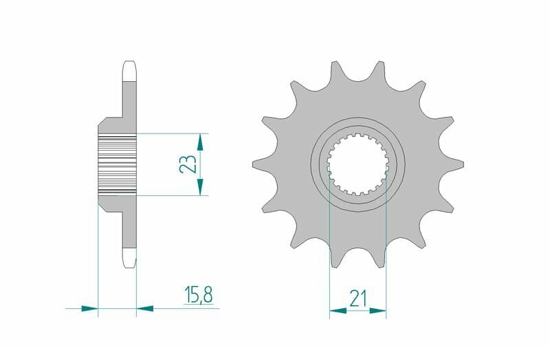 Afam Steel Standard Front Sprocket - 520