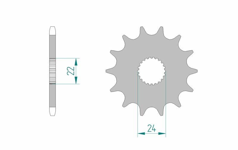 Afam Steel Standard Front Sprocket - 520