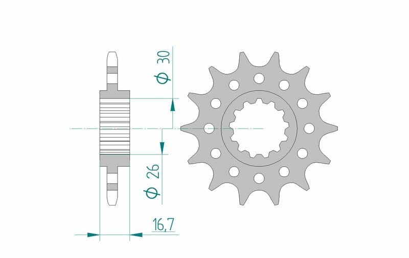 Afam Steel Standard Front Sprocket - 520