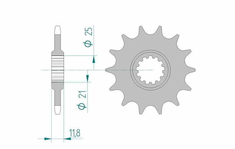 Afam Steel Standard Front Sprocket - 520