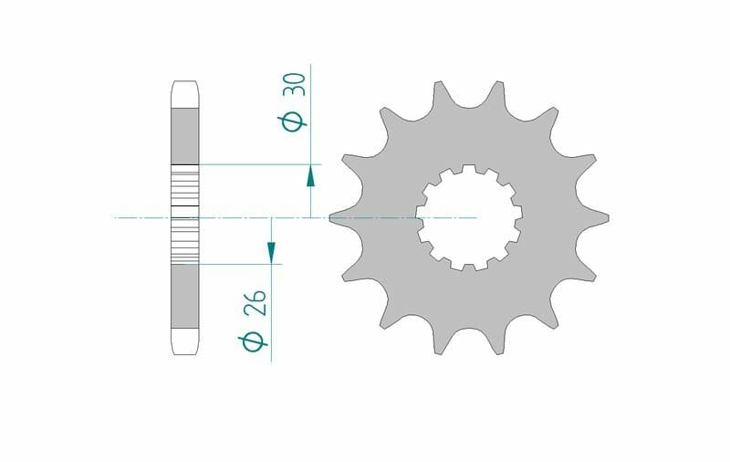 Afam Steel Standard Front Sprocket - 530
