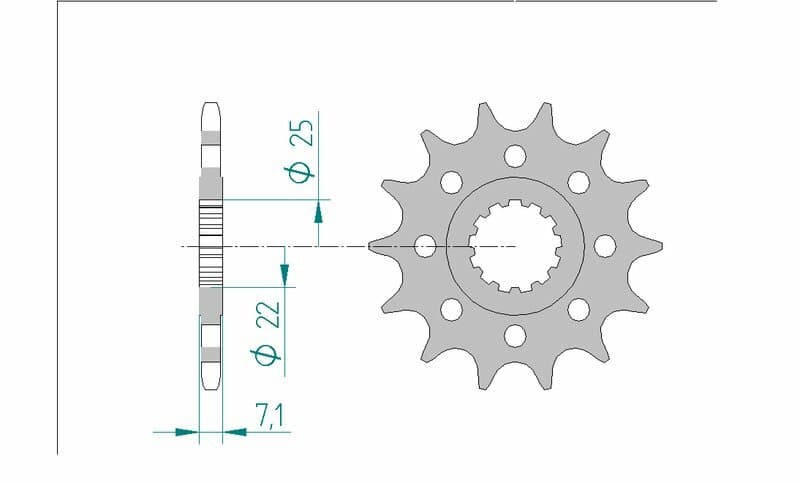 Afam Steel Standard Front Sprocket - 520