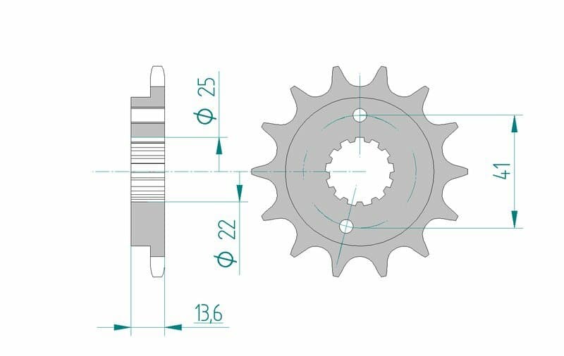 Afam Steel Standard Front Sprocket - 520