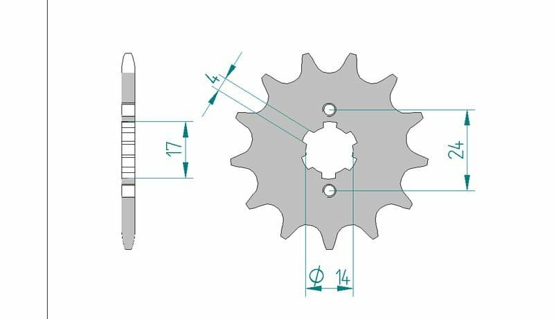 Afam Steel Standard Front Sprocket - 420