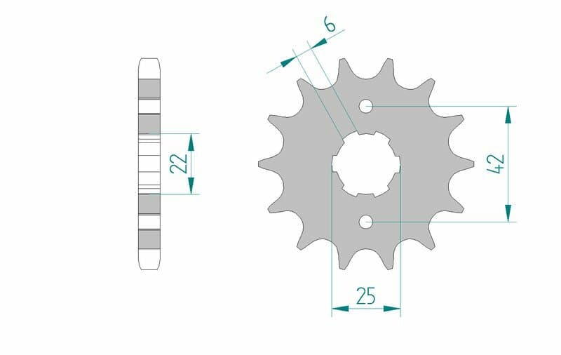 Afam Steel Standard Front Sprocket - 530
