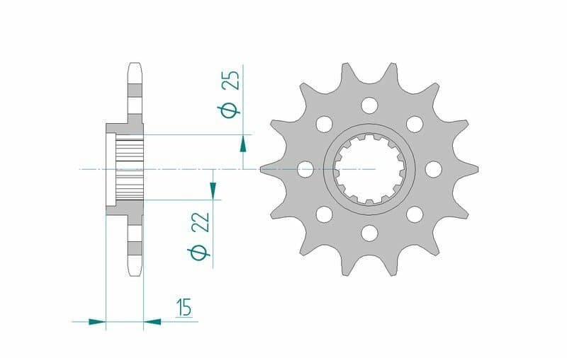 Afam Steel Standard Front Sprocket - 520
