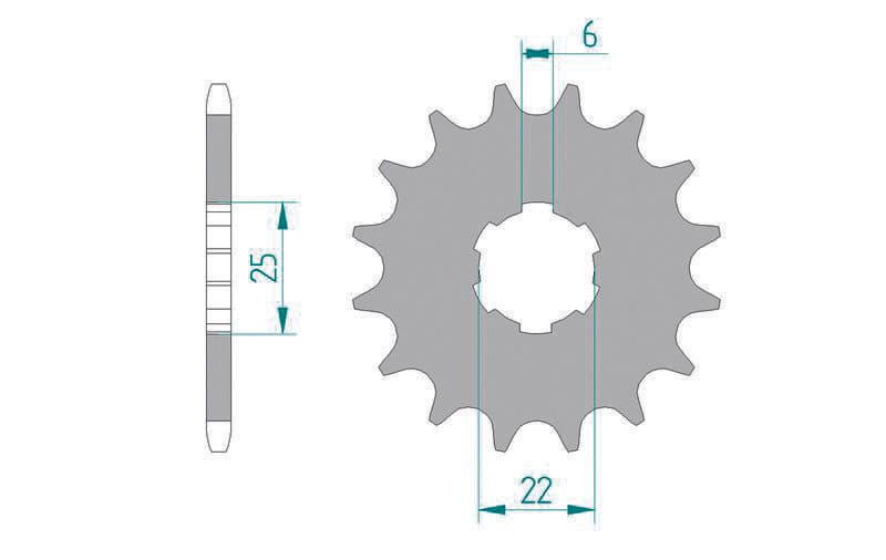 Afam Steel Standard Front Sprocket - 420