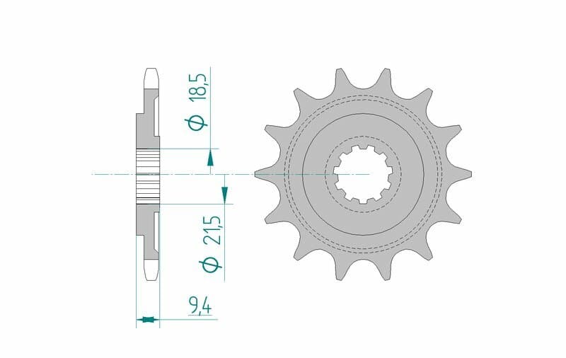 Afam Steel Standard Front Sprocket - 520