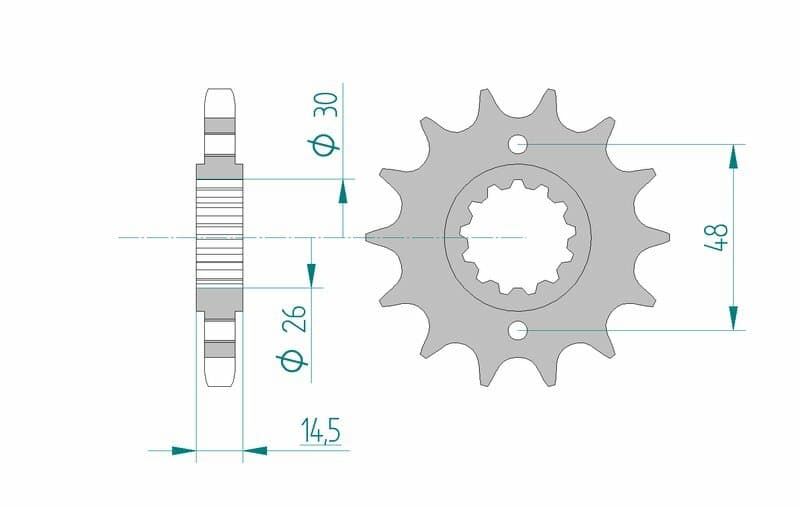 Afam Steel Standard Front Sprocket - 530