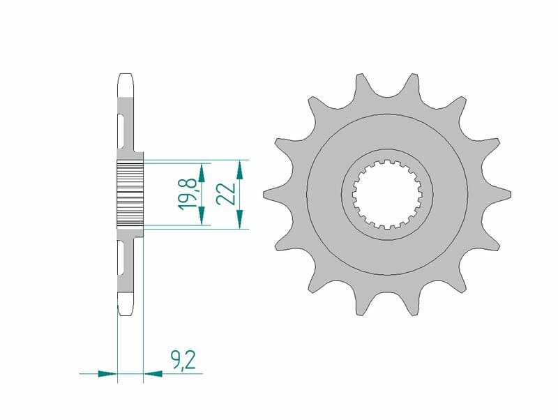 Afam Steel Standard Front Sprocket - 520