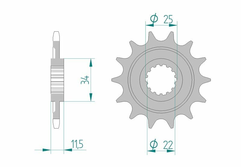 Afam Steel Standard Front Sprocket - 520