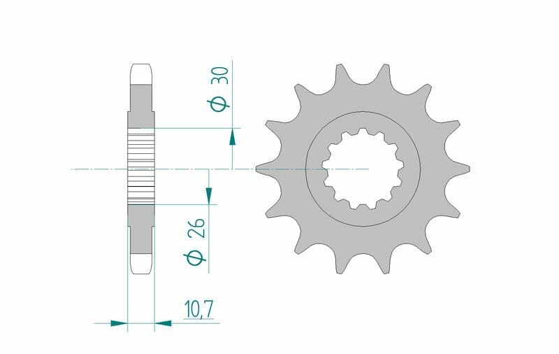 Afam Steel Standard Front Sprocket - 530
