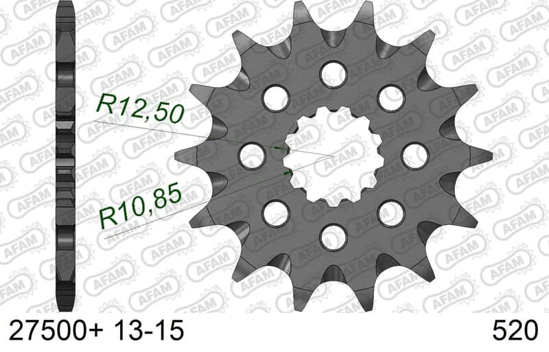 Afam Steel Self Cleaning Front Sprocket - 520