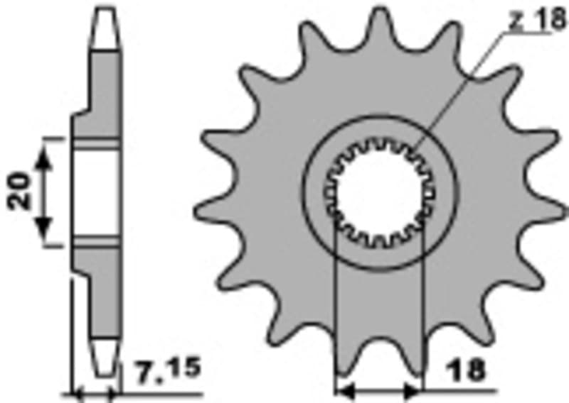 Pbr Steel Standard Front Sprocket - 520