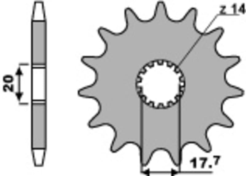Pbr Steel Standard Front Sprocket - 428