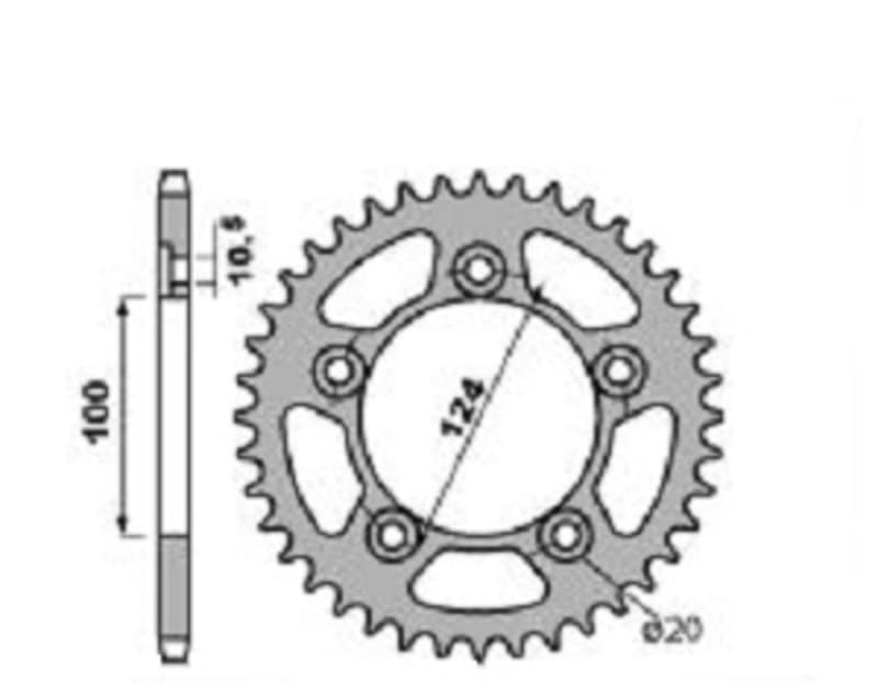 Pbr Rear Sprocket Alu Reinforced - 520
