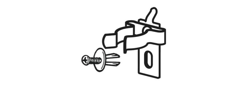 Beta Veer Hook voor Shop Furniture ø13mm Aluminium met Screw