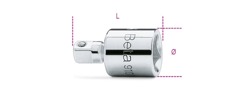 Beta 3/8'' Female en 1/4'' Male Adaptor