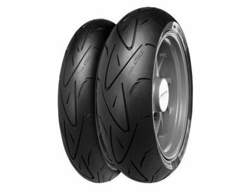 Continental 2 Tire Pack Contisportattack (120/70 Zr 17 + 190/50 Zr 17)