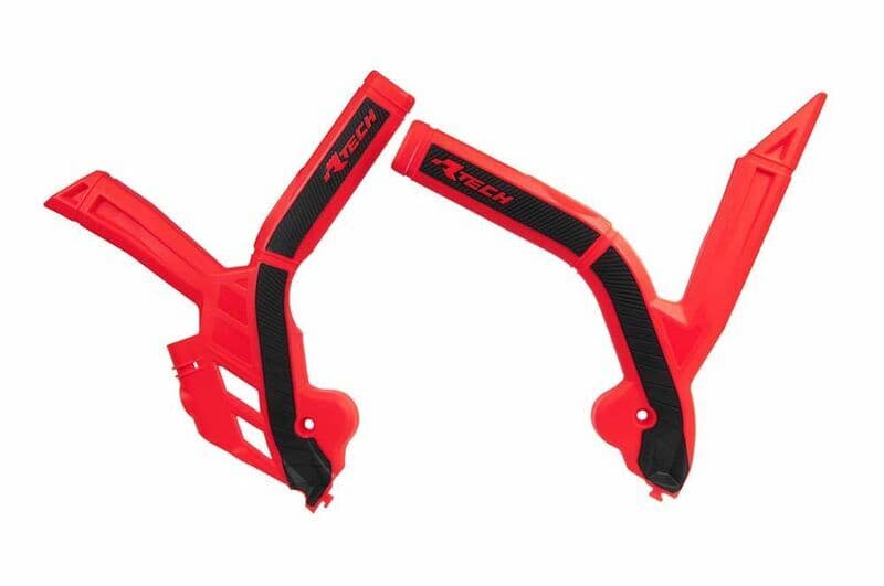 Racetech Bi-Material Framebeschermer Rood/Zwart