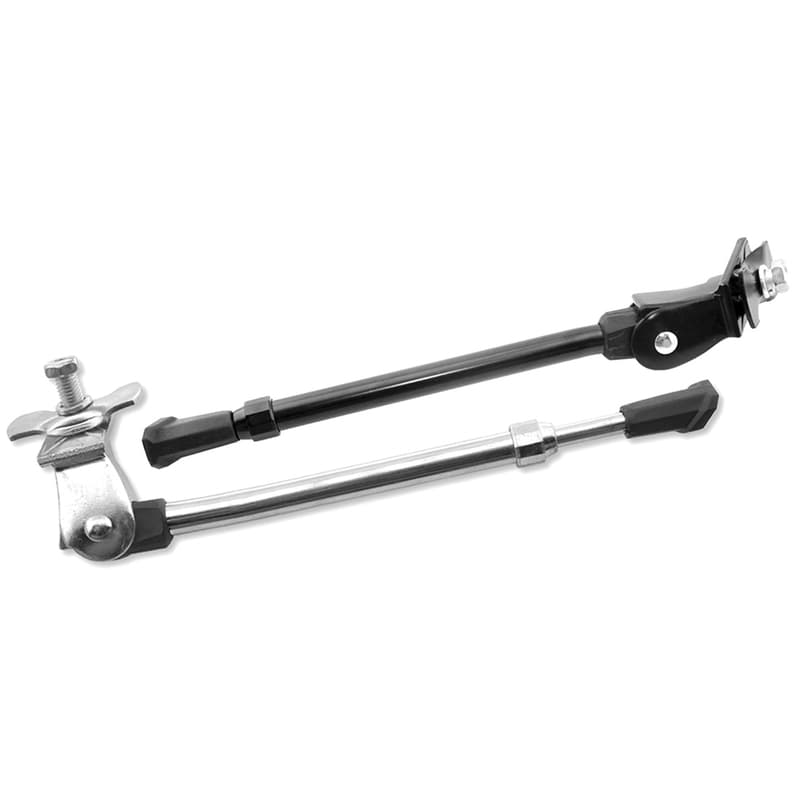 V Bike Bike Side Stand Bottom Bracket Mount. Adj. 20-28''. Silber