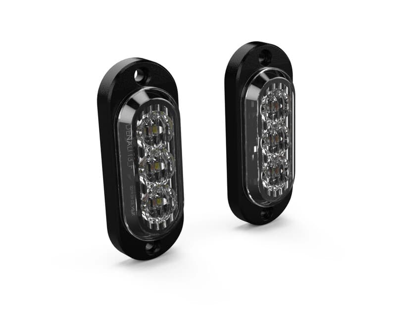 Denali T3 Modular Switchback Signal Pods Front - By Pair
