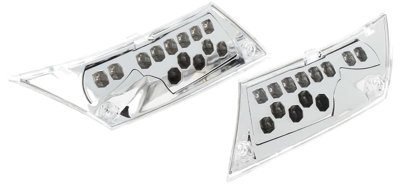 V Parts Oem Led Type Indicators Chrome Piaggio Zip 50