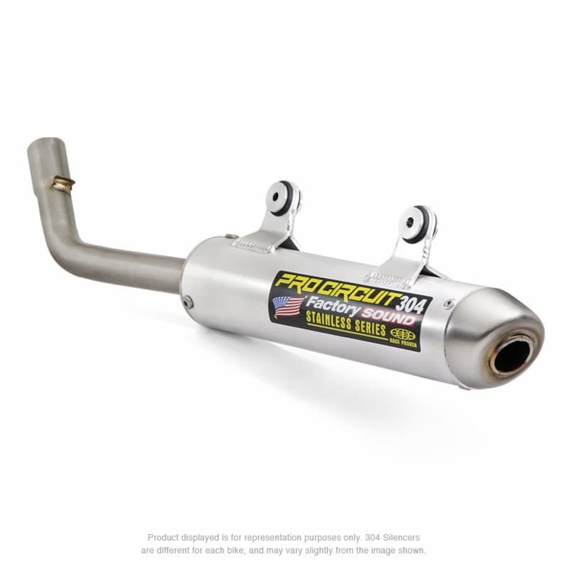 Pro Circuit 304 Demper Brushed Aluminium/Roestvrij staal Eindkap Ktm/Husqvarna