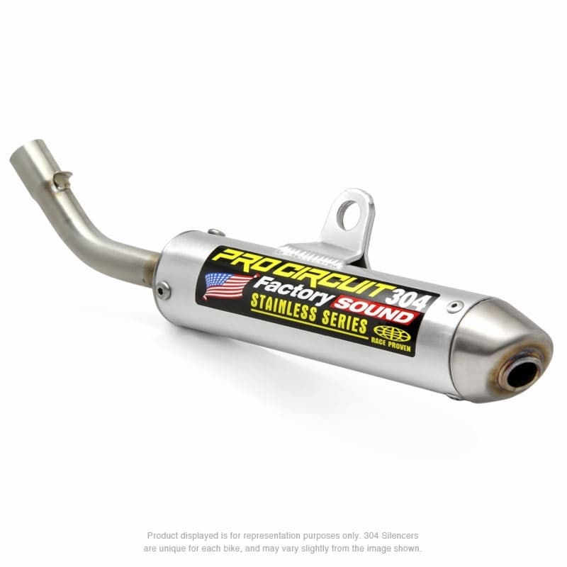 Pro Circuit 304 Demper Brushed Aluminium/Roestvrij staal Eindkap Ktm/Husqvarna
