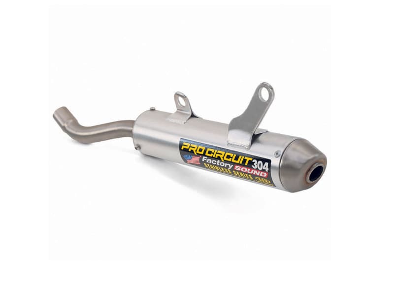 Pro Circuit 304 Demper Brushed Aluminium/Roestvrij staal Eindkap Suzuki Rm125