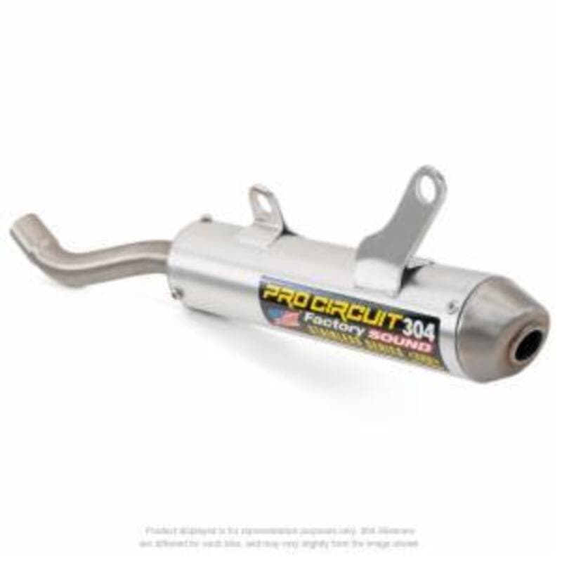 Pro Circuit 304 Demper Brushed Aluminium/Roestvrij staal Eindkap Yamaha Yz85