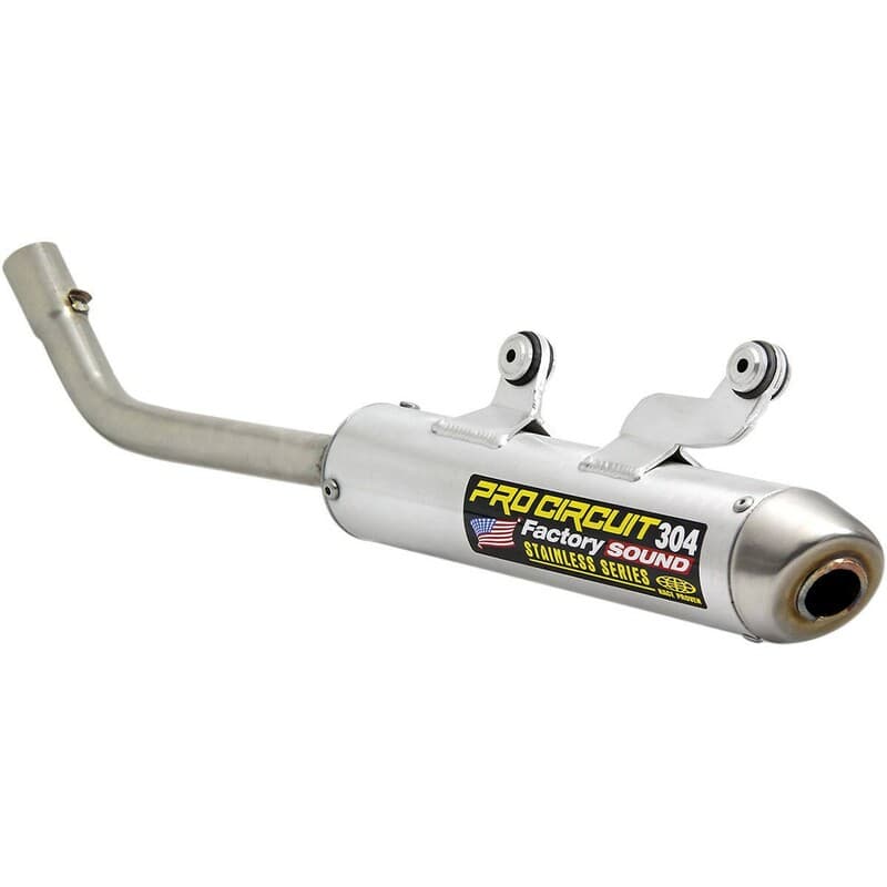 Pro Circuit 304 Demper Brushed Aluminium/Roestvrij staal Eindkap Ktm/Husqvarna
