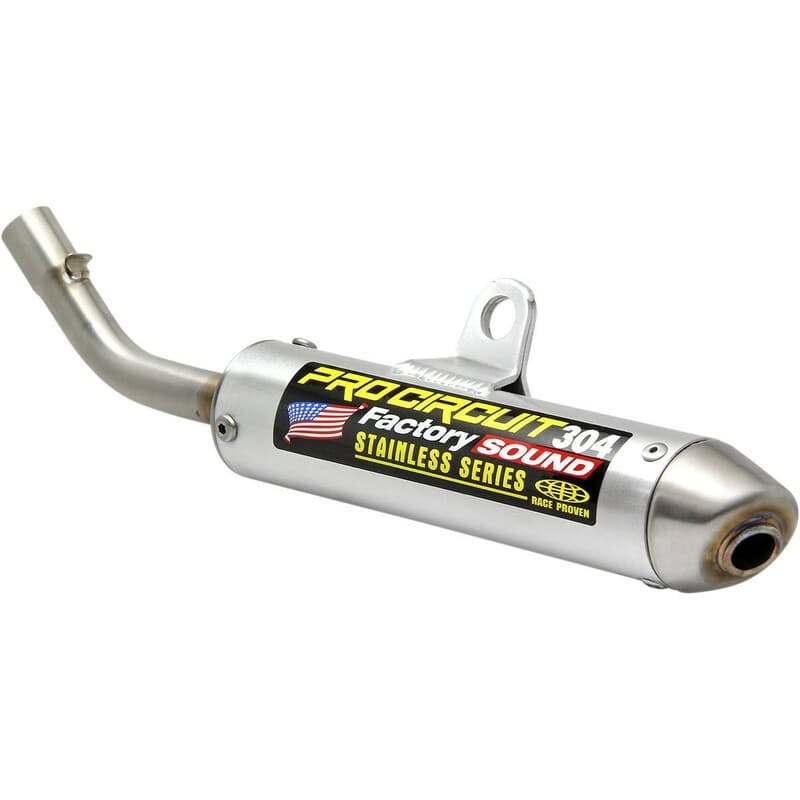 Pro Circuit 304 Demper Brushed Aluminium/Roestvrij staal Eindkap Ktm/Husqvarna