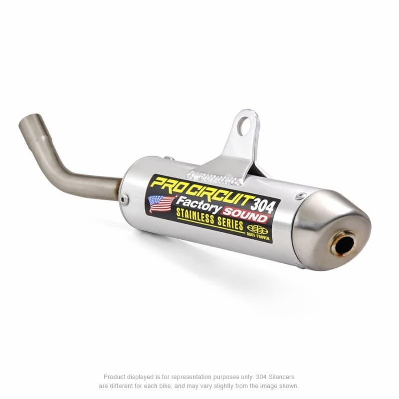 Pro Circuit 304 Muffler Brushed Aluminum/Stainless Steel End Cap Ktm/Husqvarna