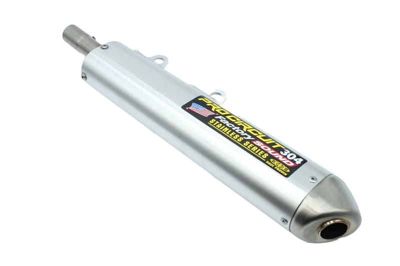Pro Circuit 304 Demper Brushed Aluminium/Roestvrij staal Eindkap Kawasaki Kx500