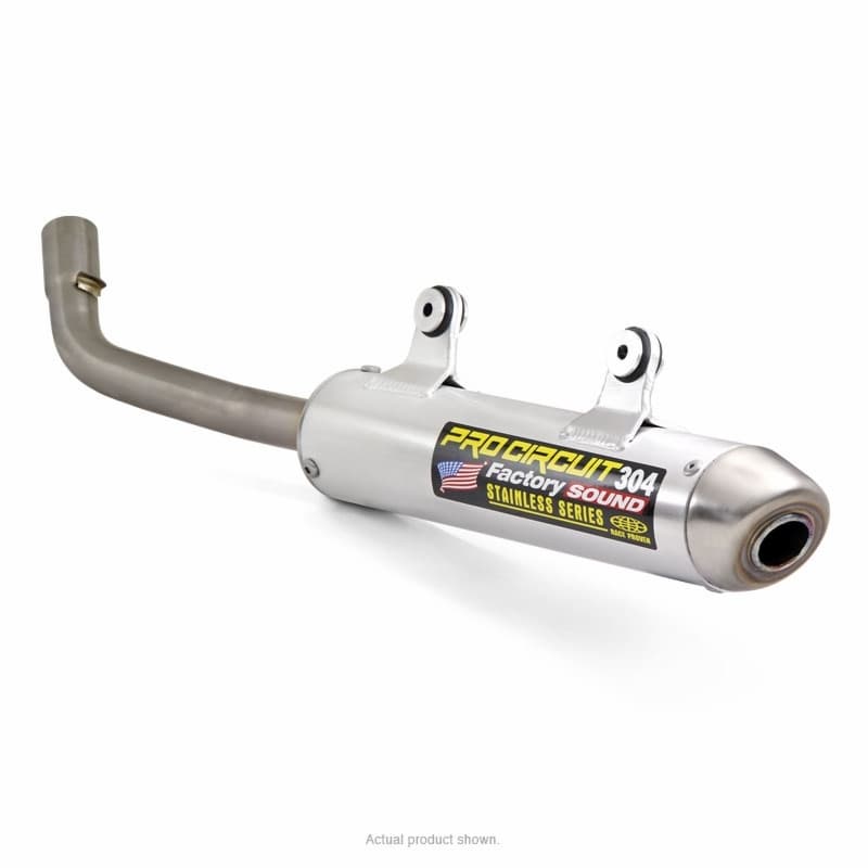 Pro Circuit 304 Muffler Brushed Aluminum/Stainless Steel End Cap Ktm/Husqvarna