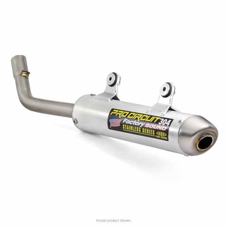 Pro Circuit 304 Muffler Brushed Aluminum/Stainless Steel End Cap Ktm