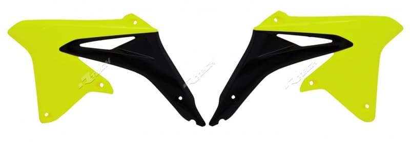 Racetech Radiateurkap Neongeel/Zwart Suzuki Rm-Z450
