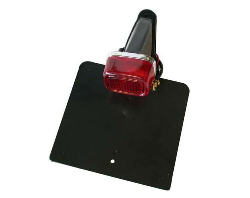 V Parts Rear Light W/ License Plate Holder Schwarz Yamaha Ty Type Universal
