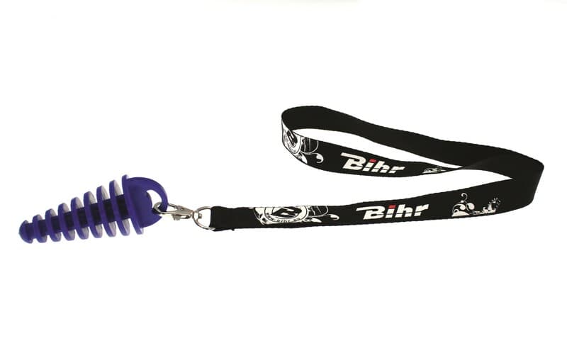 Bihr Exhaust Plug 2 Stroke Blau ø14 To 37mm