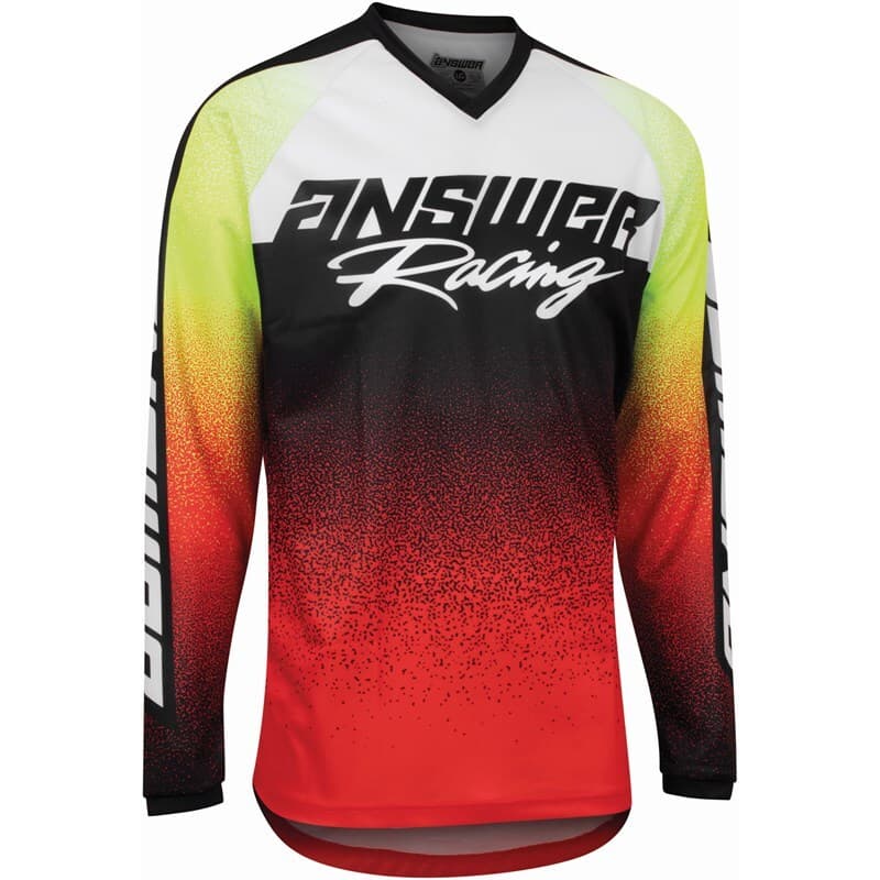Answer A22 Syncron Prism Shirt Rood/Hyper Acid Size M