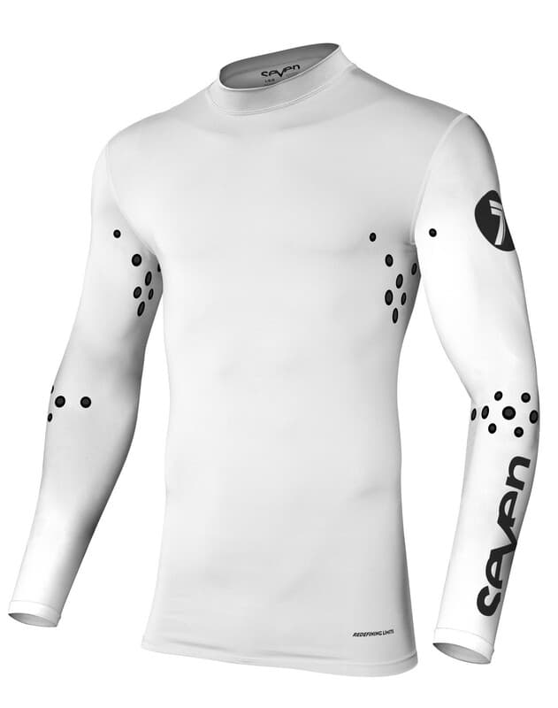 Seven Mx Seven Zero Staple Compression Laser Cut Shirt - Wit