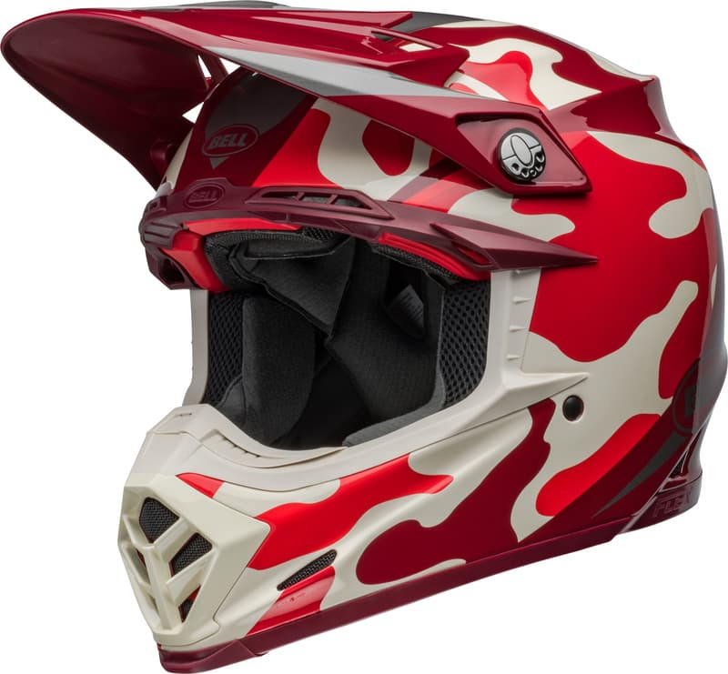 Bell Moto-9s Flex Helmet - Ferrandis MéChant Gloss Red/Silver