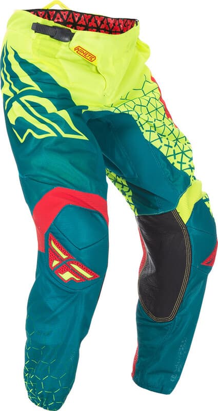 Fly Racing Kinetic Trifecta Mesh Broek - Hi-Vis/Petrol