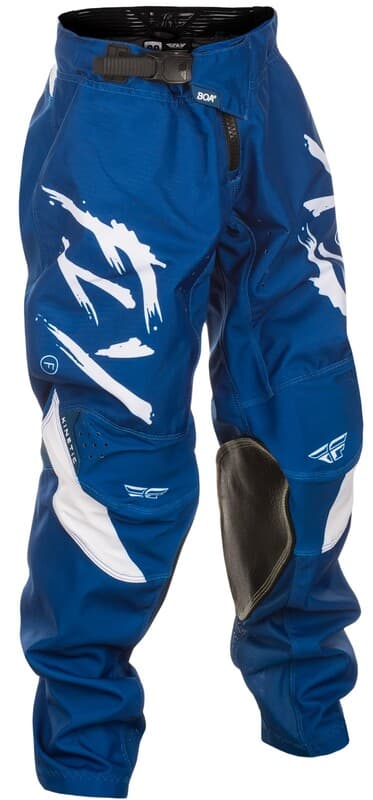 Fly Racing Kinetic Stoke Jeugd Broek - Marineblauw/Wit