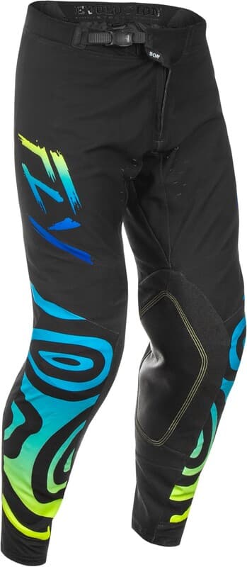 Fly Racing Evolution Dst S.E. Zen Broek - Zwart/Blauw/Hi-Vis
