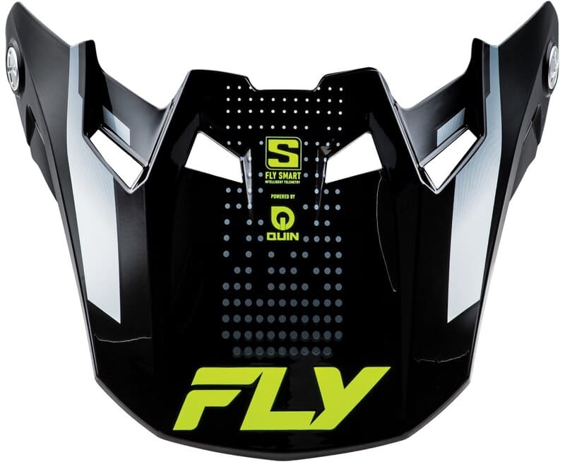Fly Racing Formula S Carbon Protocol Peak - Schwarz Carbon/Grau/Hi-Vis