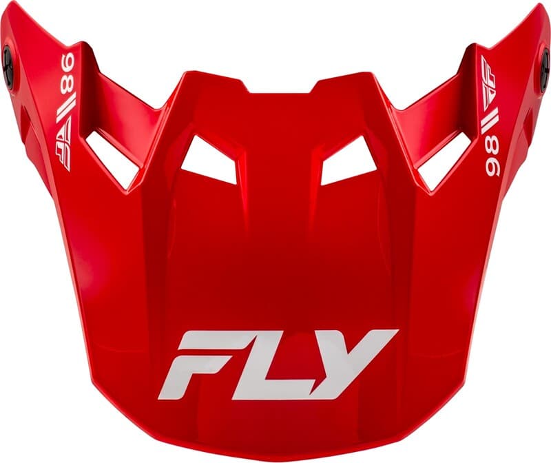 Fly Racing Formula Cc Objective Peak - Rot/Weiß
